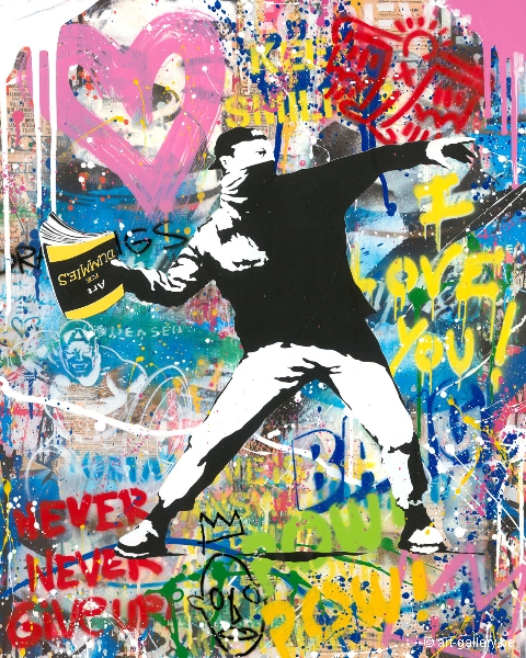 MR BRAINWASH - Banksy Thrower